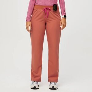 FIGS Livingston Basic Scrub Pants- Terracotta